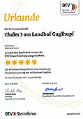 Urkunde Chalet 3 - DTV 5 Sterne Urkunde Chalet 3 - DTV 5 Sterne